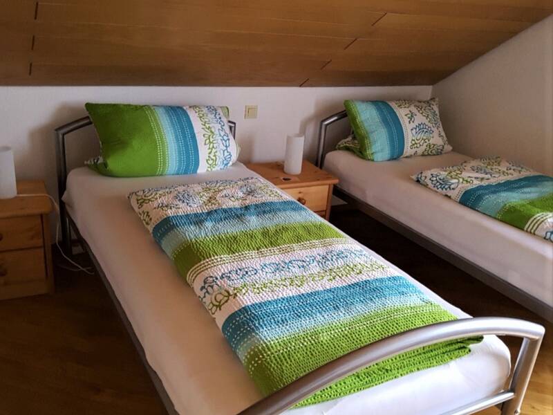 Zimmer mit zwei Einzelbetten im Haus Vogesenblick.