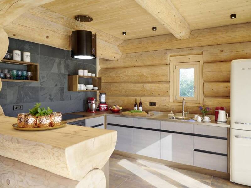 Die moderne Küche im Schwarzwald Chalet ist bestens ausgestattet.